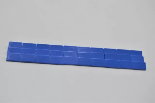 LEGO 30 x Dachstein schräg glatt blau Blue Slope 30 1x2x2/3 85984