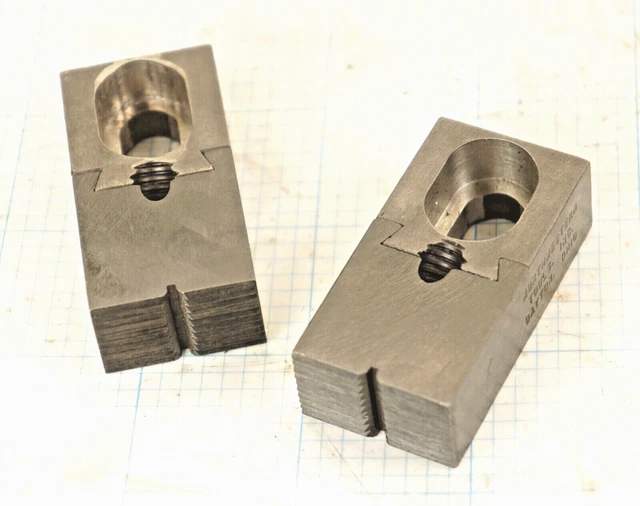 TOE CLAMPS PAIR NORTHWESTERN TOOL SERRATED  2"X 1" X 5/8"  New From Storage  USA