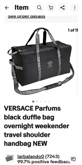 Versace parfums duffle bag deals