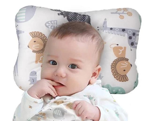 Almohada de algodón orgánico transpirable de malla de aire 3D para bebé (mundo animal)
