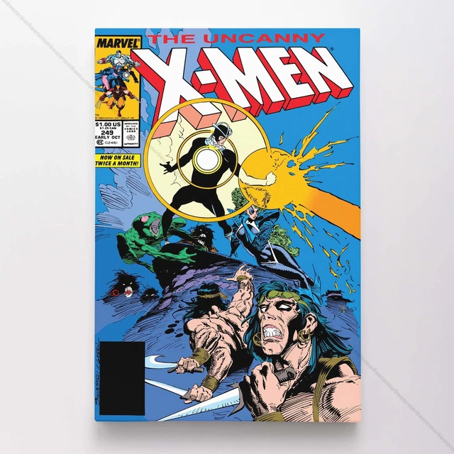 Uncanny X-Men Poster Canvas Vol 1 #249 Xmen Marvel Comic Book Art Print