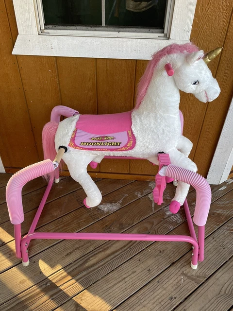 Rockin rider moonlight plush spring best sale unicorn