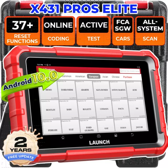 LAUNCH X431 PROS ELITE PROS V+ Outils diagnostics Systèmes Complète Codage ECU