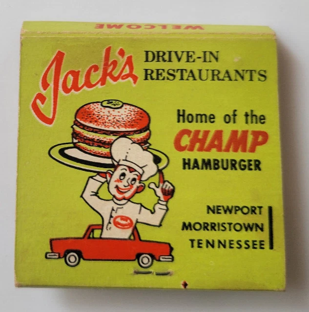 JACK'S DRIVEIN RESTAURANTS Newport Morristown TN Vintage 1930s/40s