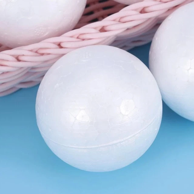 FUN AND EASY to Use Polystyrene Craft Spheres 100pcs Solid Foam Balls ...