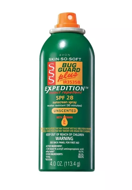 Avon Skin So Soft Bug Guard Plus IR3535® Expedition™ Aerosol Spray SPF 28 12/24