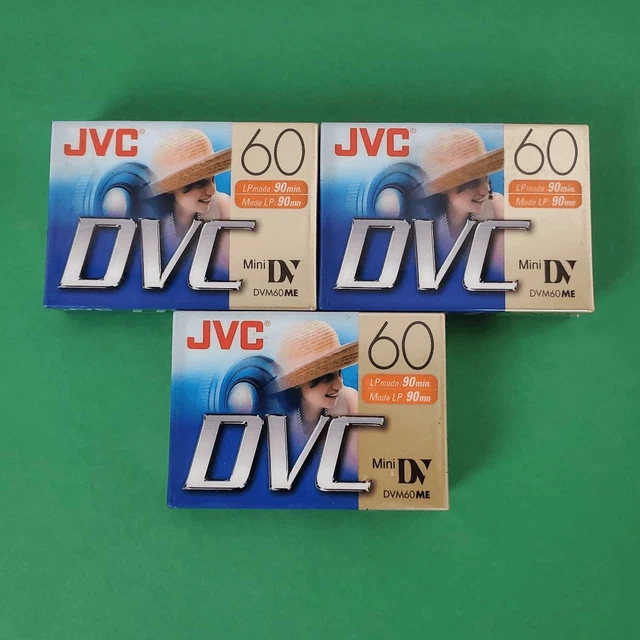 3 - JVC DVC, Cassette Tapes - Blank Tapes