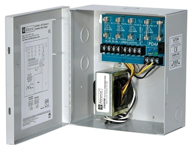 Altronix ALTV244 24VAC CCTV 4amp 4x Fused Outputs Power Supply Gray NEW *SEALED*