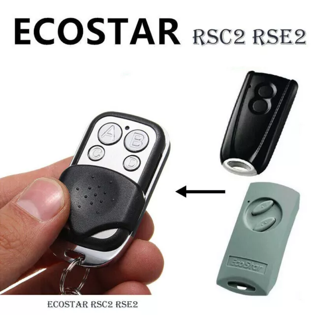 Ersatz Kompatibel Handsender Fernbedienung für EcoStar 433 MHz RSE 2 RSC 2 RSZ F