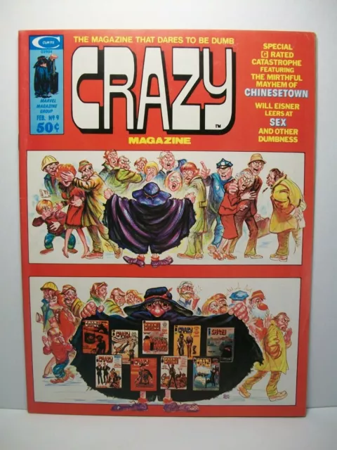 Crazy Magazine #9 ~ February 1975 ~ Chinesetown ~ 8.0 VF