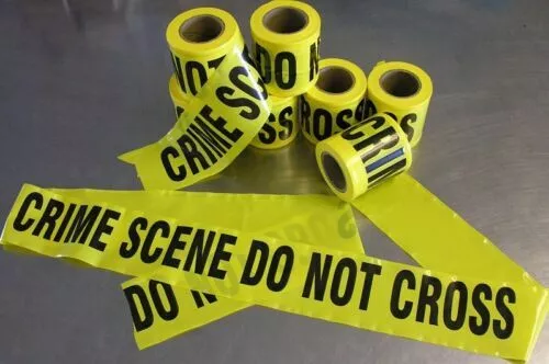 Crime Scene Tape 3.0 metres (Reusable) April Fools. Party, Joke, Gag, Wind Up