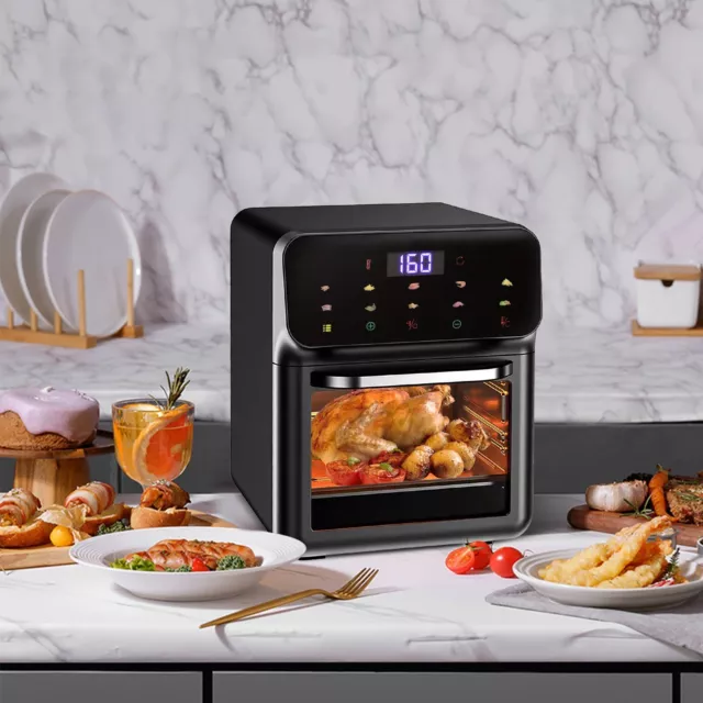 Airfryer Heißluftfritteuse mit Sichtfenster Friteuse Heissluft Air Fryer 1500W