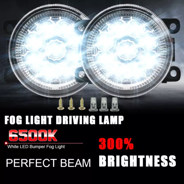 LED Front Fog Lamp Light For NISSAN Pathfinder R51 2005-2014 Clear Lens Assembly