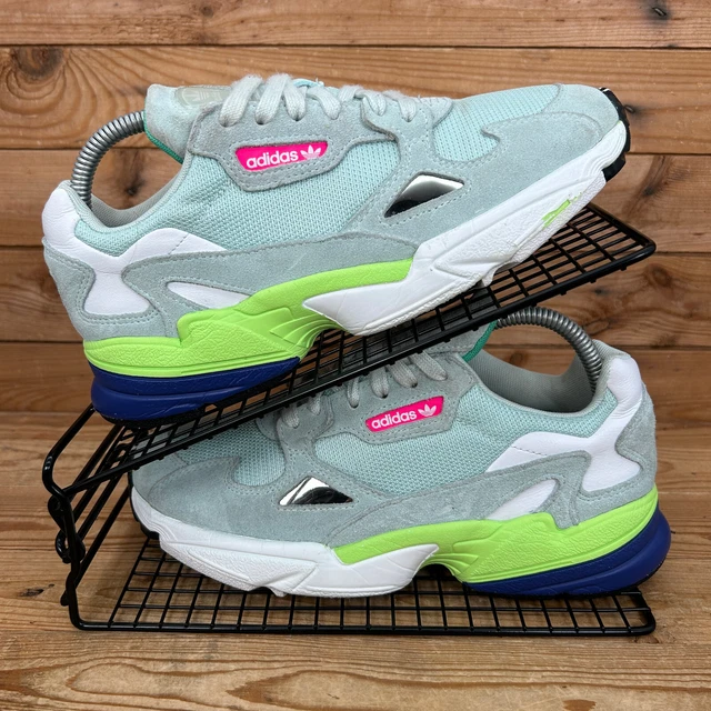 ADIDAS SHOES WOMENS Size UK 6 Falcon Gren Ice Mint Suede Mesh Running Trainers 24.97 PicClick UK