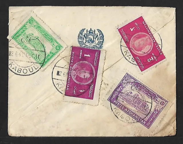 Afghanistan To Netherlands Registered Cover 1941