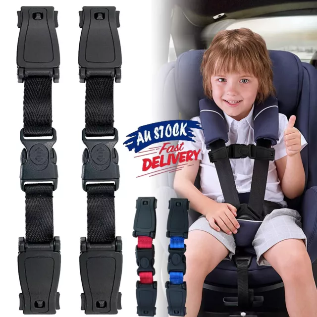 2PCS Baby Car Safety Seat Strap Clip Harness Chest Belt Child Buggy Buckle Lock