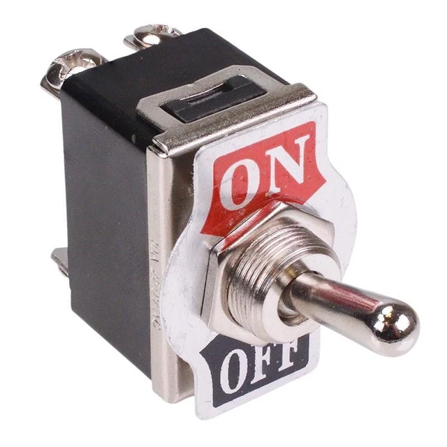 ONOFF TOGGLE SWITCH Screw Terminals 10A 250VAC DPST 4.57 PicClick
