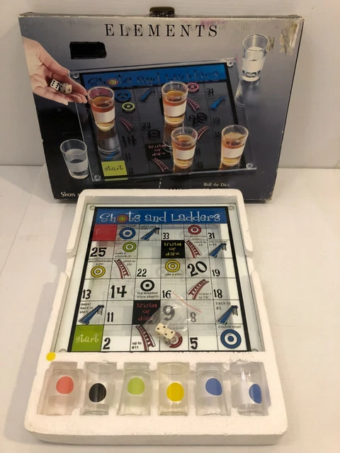 ELEMENTS SHOTS & Ladders Game Set Adult Drinking Game $49.95 - PicClick CA