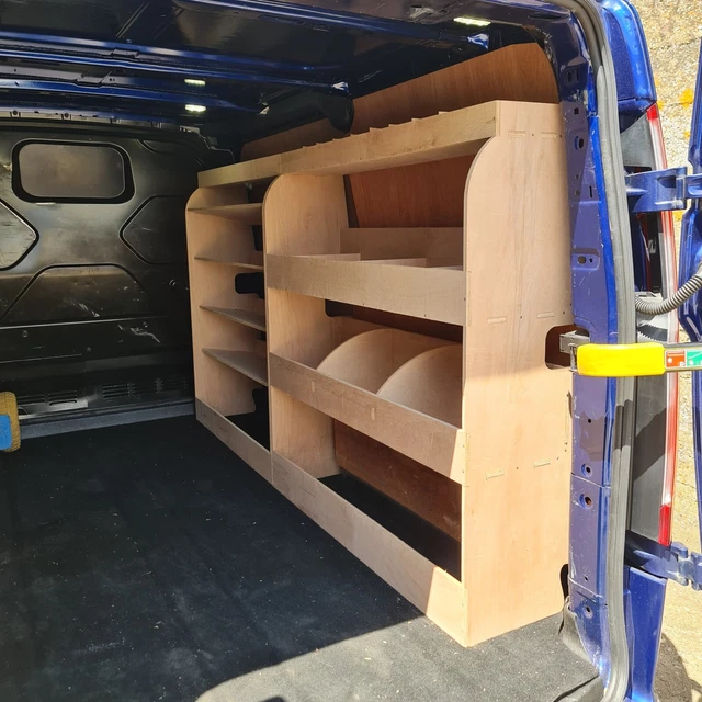 FORD TRANSIT CUSTOM 2013 to 2023 Van Shelving Storage Racking Package