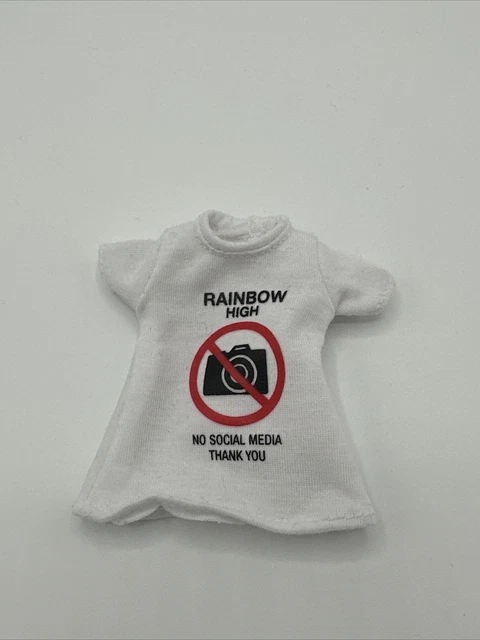 Rainbow High Dolls Clothes. Deluxe Fashion Closet Original Fab Logo Top.