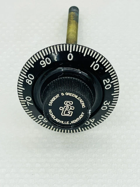 Sargent & Greenleaf Combination Safe Black/White Dial Ring ONLY S&G 6730-101