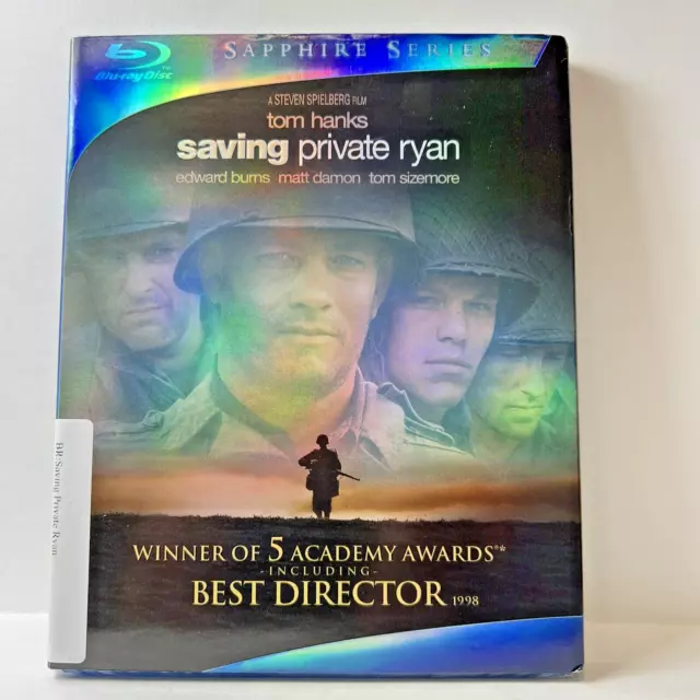 Saving Private Ryan (Blu-ray Disc, 2010, 2-Disc Set, Sapphire Series With Slip..