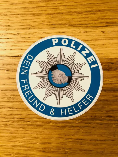 POLIZEI Freund und Helfer DPolG GdP Aufkleber Sticker Strafzettel IMMER DA Mi489