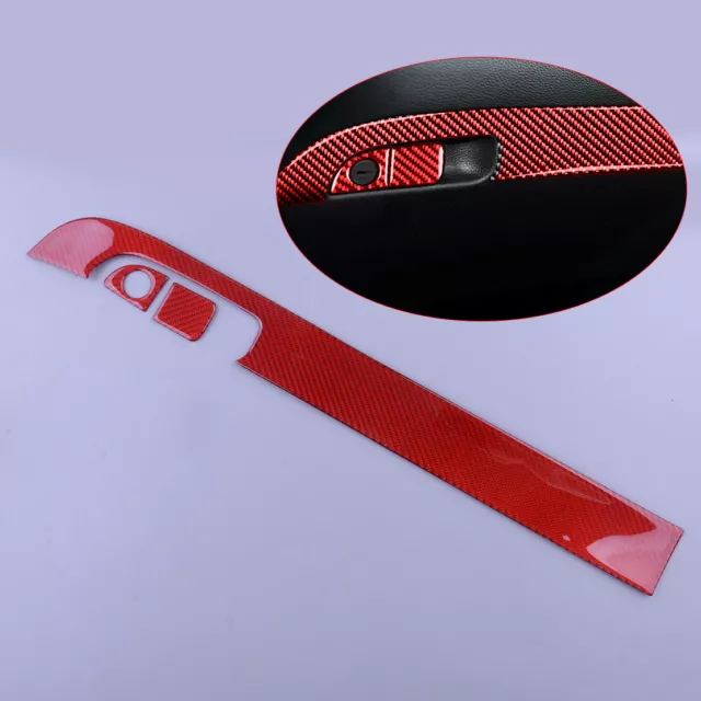 Carbon Fiber Copilot Dashboard Panel Cover Trim Fit for Dodge Charger 15-19/20