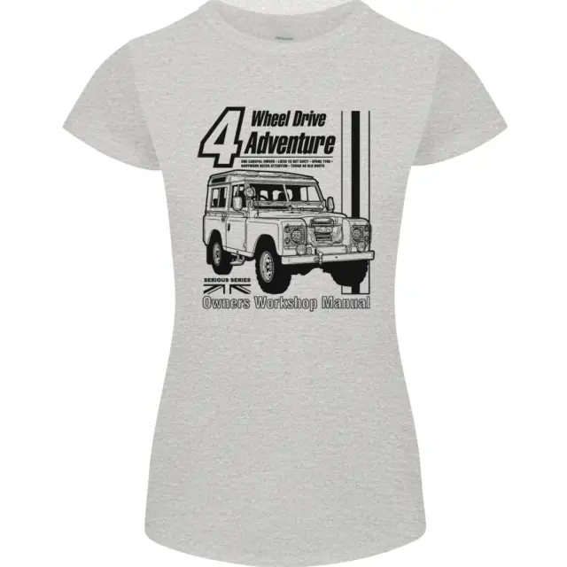 T-shirt 4 ruote motrici Adventure 4X4 Off Road donna Petite Cut 7