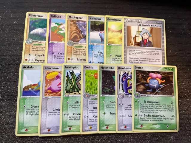 Lot 13 Cartes Pokémon Ex Légendes Oubliées Bloc Ex Occasion /101