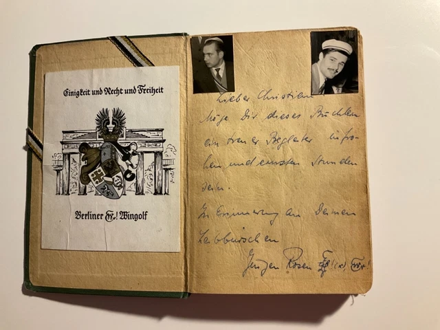 X2 Liederbuch Studentika Wingolf Berlin m. Bildern + Reklame 1951 2