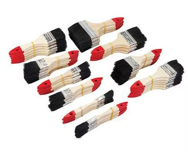 Disposable Economy Paint Brushes Cheap Synthetic Bristle All Sizes & Quantities