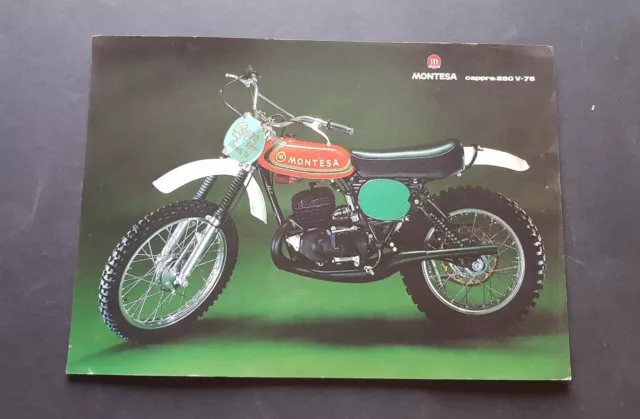 Montesa Cappra 250  V 75 cross depliant originale italiano brochure