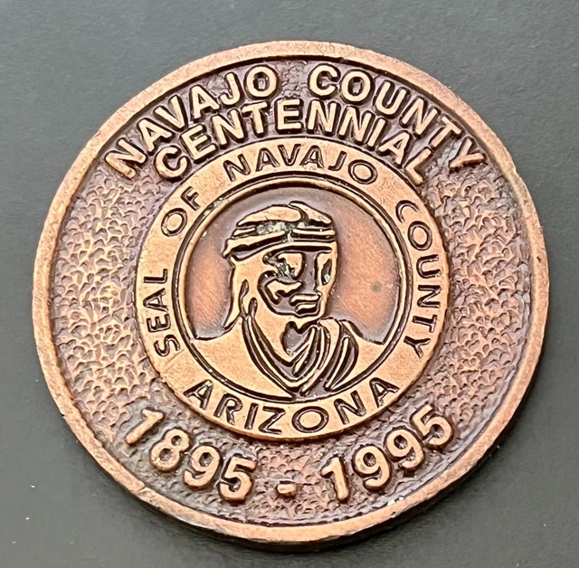 Navajo County Centennial Arizona Court House Medal Token