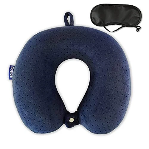 Memory Foam Travel Pillow, Comfortable Travel Neck Pillow U Shape, Support Ne...