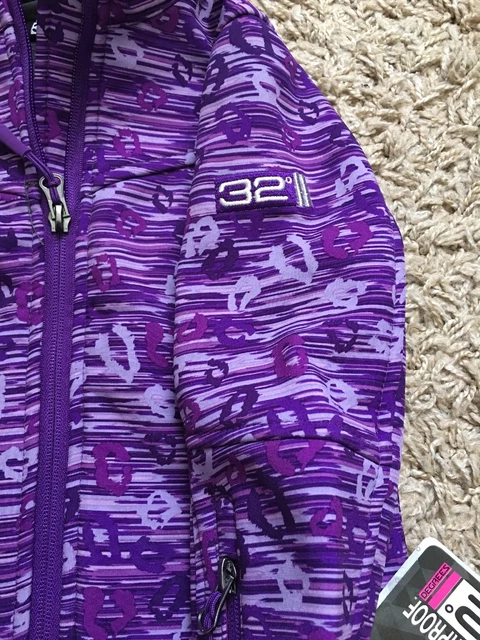 Bnwt Girls Weatherproof 32 Degrees Jacket/Coat. Age 4. Purple 6