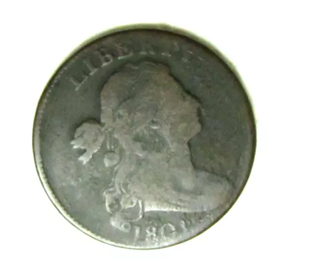 1801 Draped Bust Large Cent Better Date US Type Coin D/S