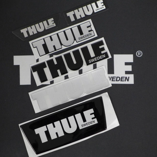 THULE 3D LOGO Sticker Decal Logo Black or Silver Free Selection £11.14 ...