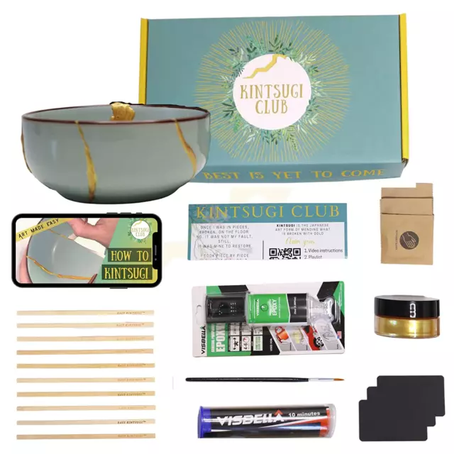 Kintsugi Repair Kit Repair Your Meaningful Pottery with Gold