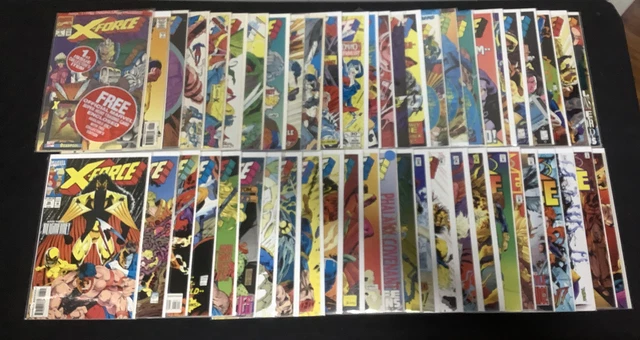 X-Force Complete Comic Series, #1-139 & Annual 1 2 3 ‘99 & #-1, Early Deadpool