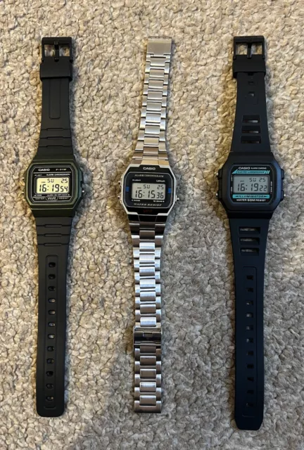 3 X CASIO Watches. Used Joblot 10.00 PicClick UK