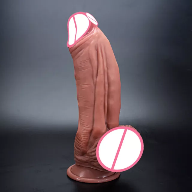 10" Realistic-Silicone-Doggy-Dildo-Butt-Plug-Anal-Sex-Suction-Cup-Masturbation 2