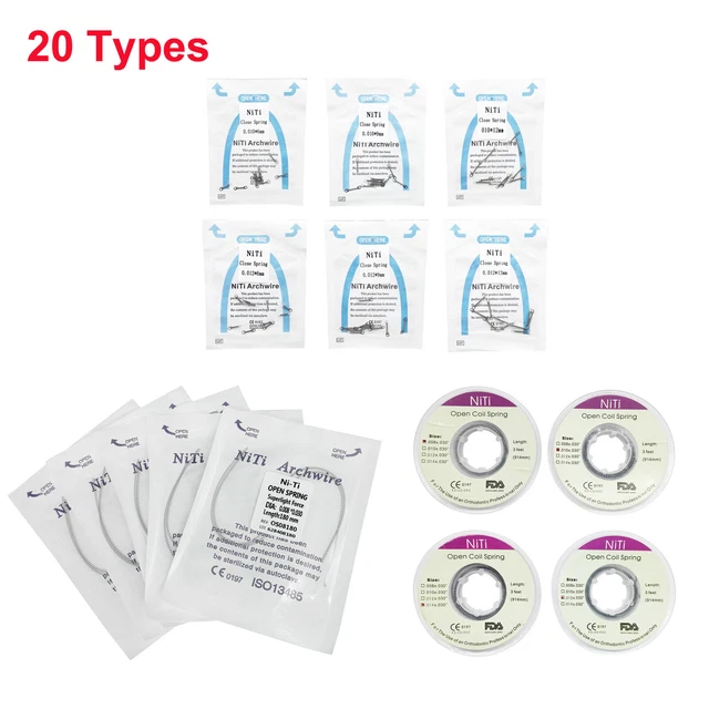 Dental Orthodontic Open/Closed Niti Coil Spring Arch Wires Alloy Dia .010/012mm