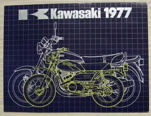KAWASAKI MOTORCYCLES RANGE 1977 Sales Brochure #99980-031-08  Z1000 Z650 KH250++