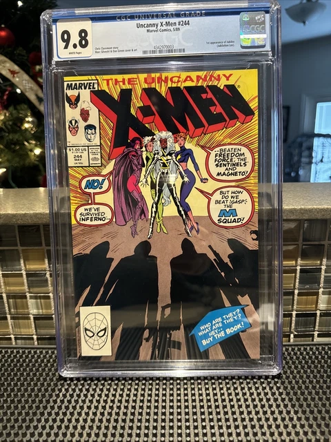 The Uncanny X-Men #244 CGC 9.8 WP 1st App. Of Jubilee 1989 Marvel Comics.