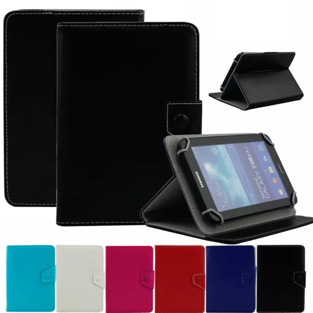 For 10" - 10.1" Tablet PC Tab Universal Classic Stand Folio Leather Case Cover