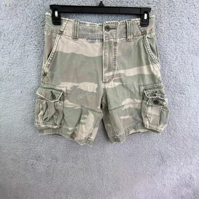 Abercrombie & Fitch Camo Cargo Shorts Mens Size  30 Distressed VTG Y2K