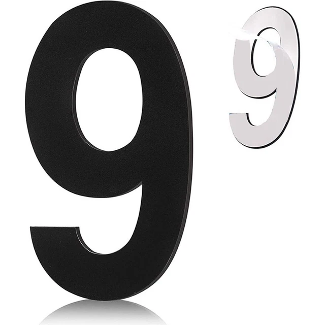 Adesivo Numero Casa Nero 10cm - Autoadesivo Per Esterni, Cassette Lettere E Porte - Foto 6