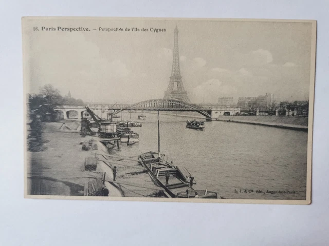 CPA 75 PARIS Perspective - Swan Island Perspective