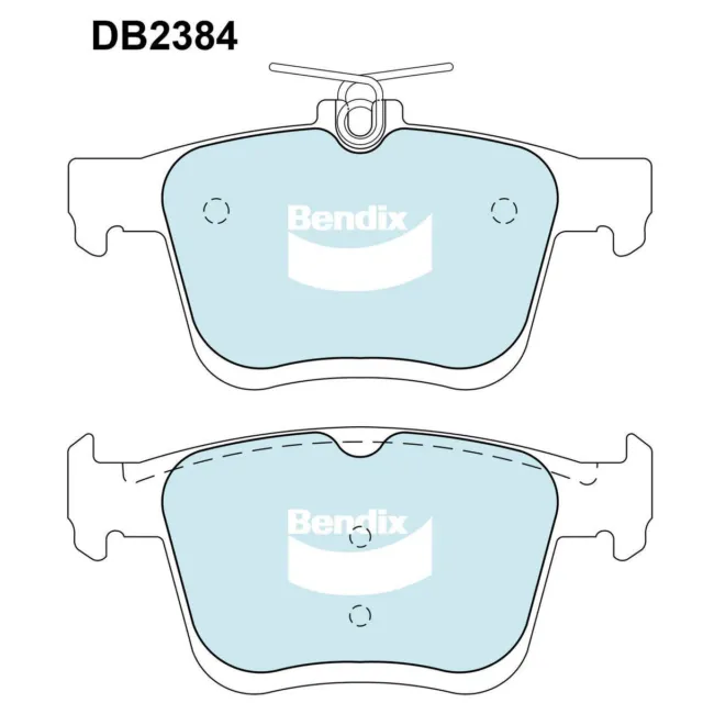 Bendix EURO Brake Pad Set Rear DB2384 EURO+